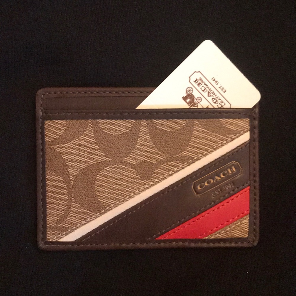 Coach Heritage slim card case